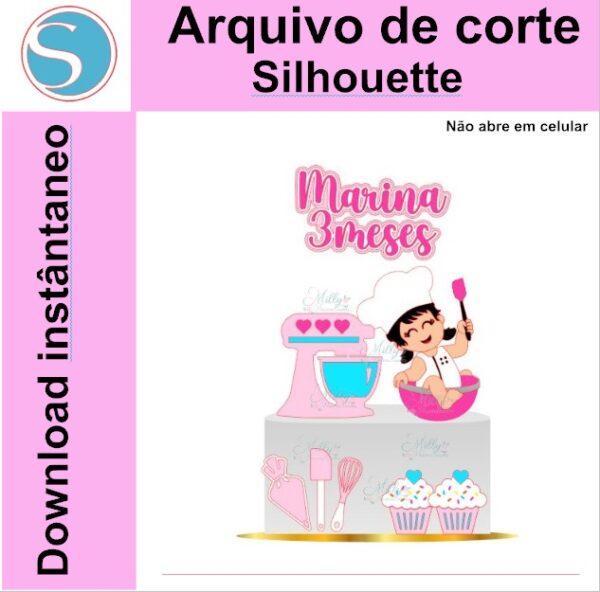 Topo Confeiteira Bebê na Panela – Arquivo