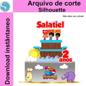 Topo de Bolo 3 Palavrinhas - Arquivo