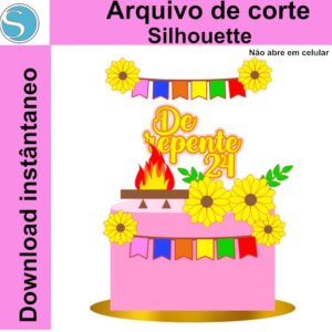 Topo De Bolo Festa Junina- Arraiá - Arquivo