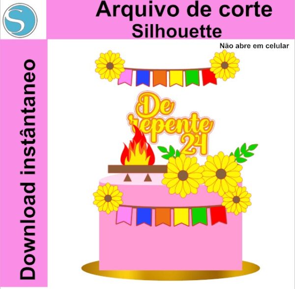 Topo De Bolo Festa Junina- Arraiá - Arquivo