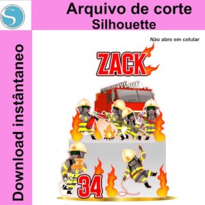 Topo de Bolo Bombeiros - Arquivo